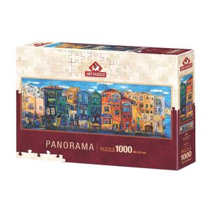 پازل 1000 تکه آرت پازل مدل the colorful town كد 5350